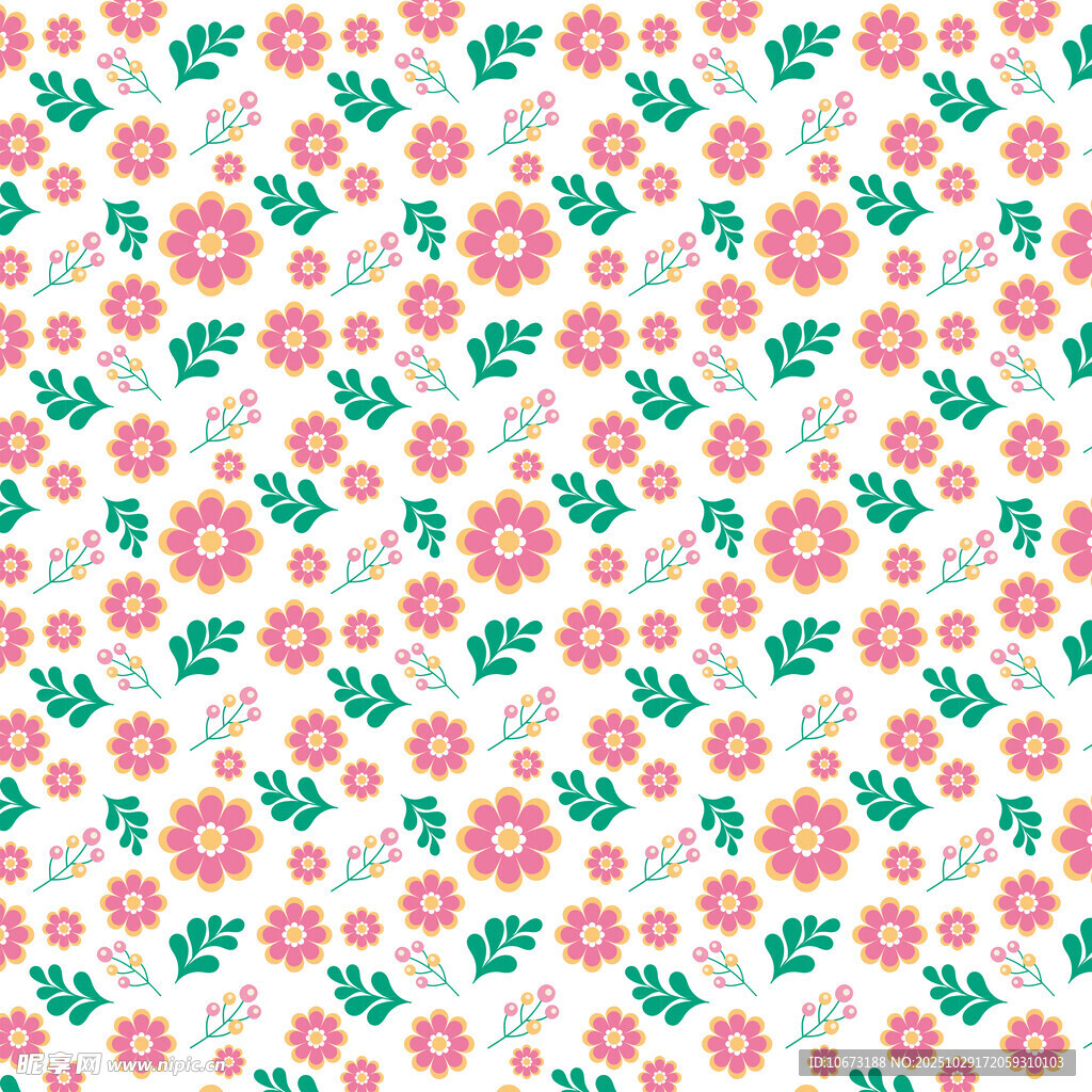 粉色花卉图案背景