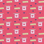 粉色爱心洗衣图案背景图