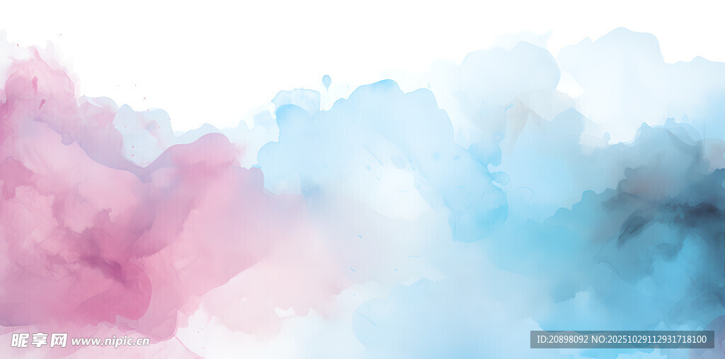 梦幻水彩渐变背景图