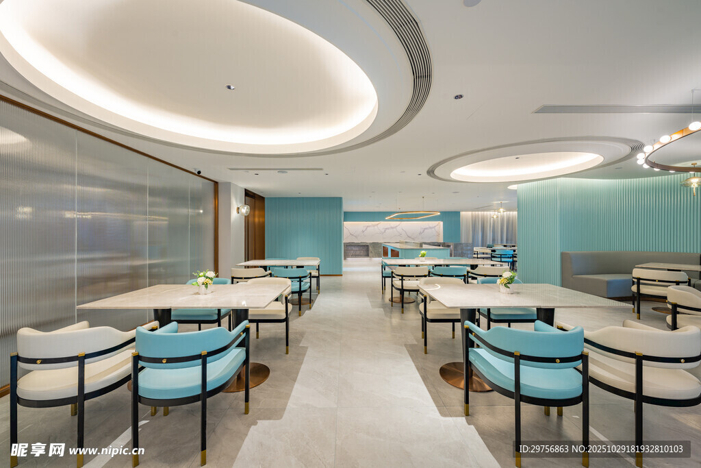 现代简约风格餐厅室内场景