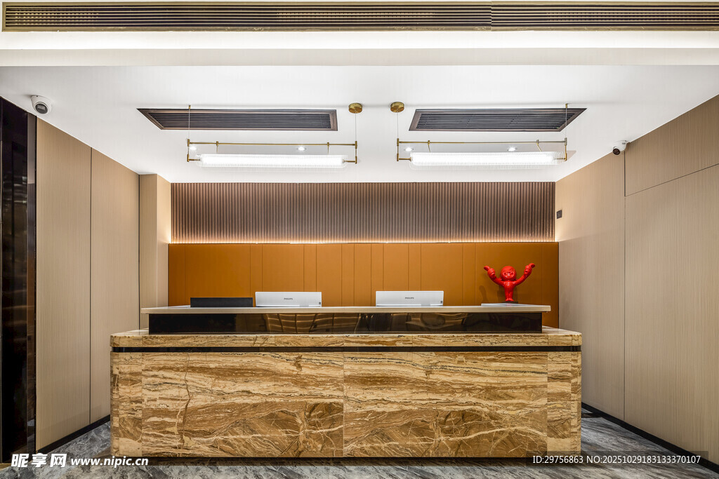 现代简约风格办公前台