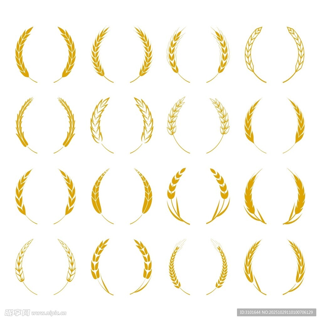 禾穗麦穗圈图案