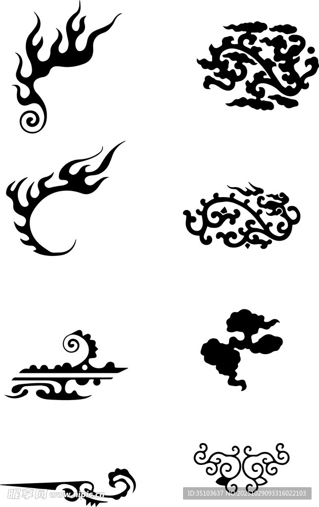 多样精美传统花纹图案