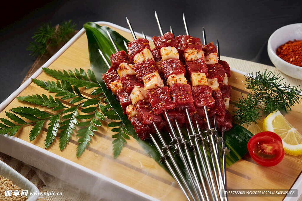 美味烤肉串视觉味觉盛宴