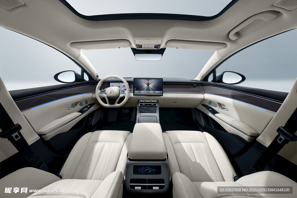 豪华汽车内饰精致展示