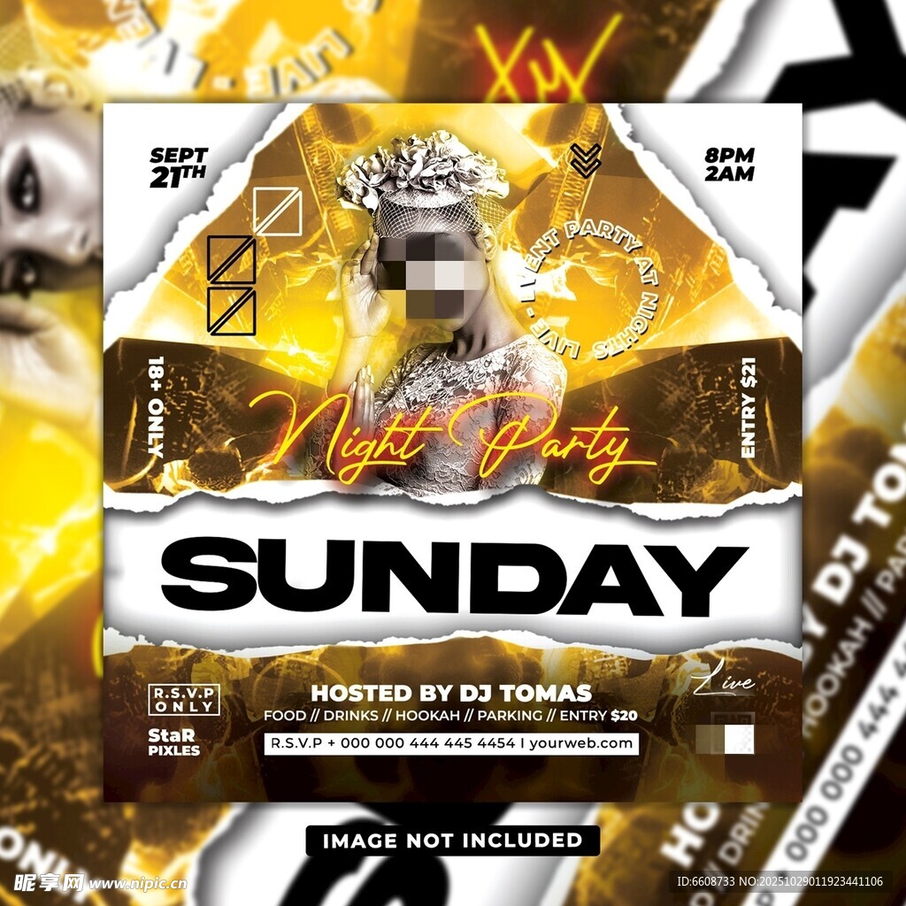 周日狂欢夜派对海报