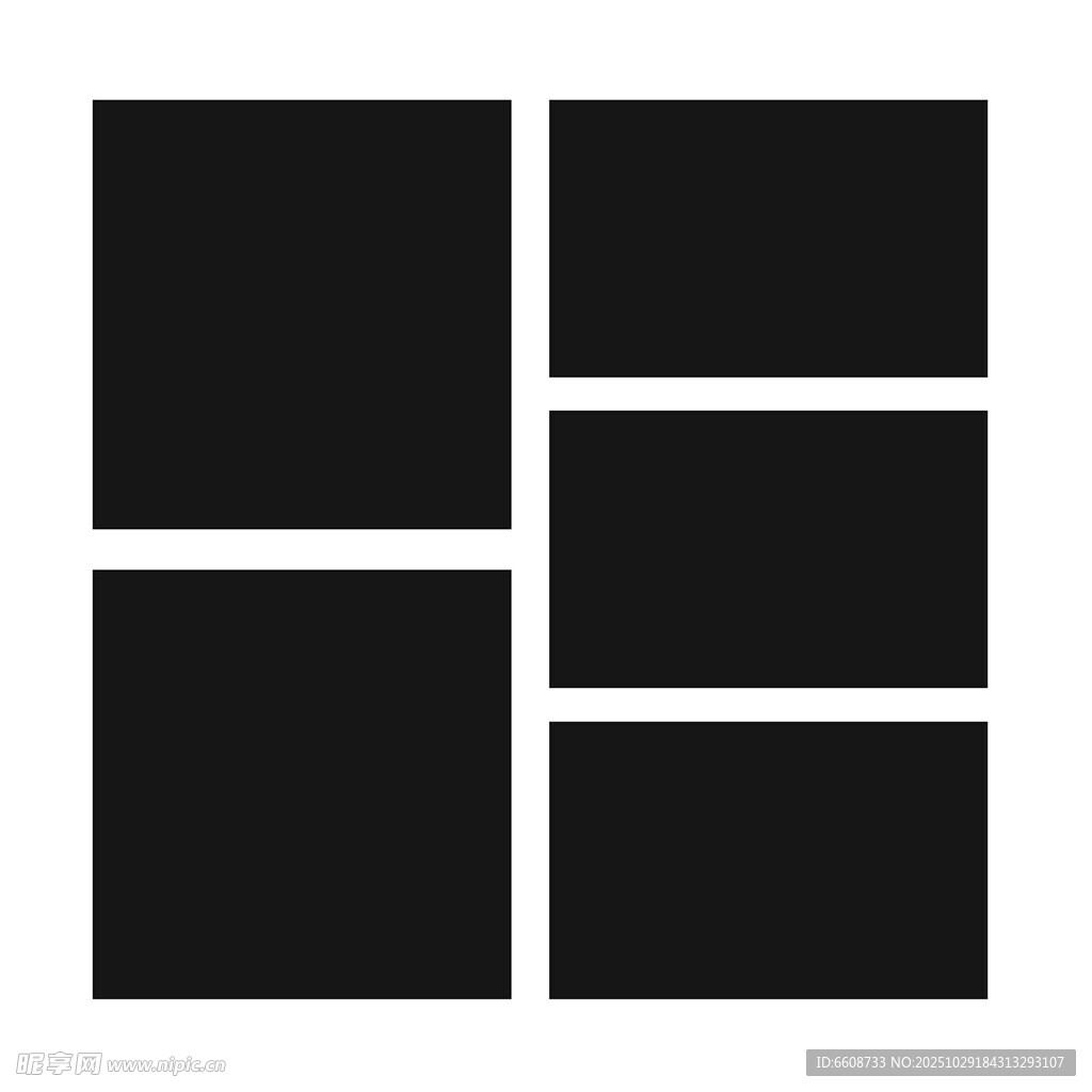 黑色几何图形组合