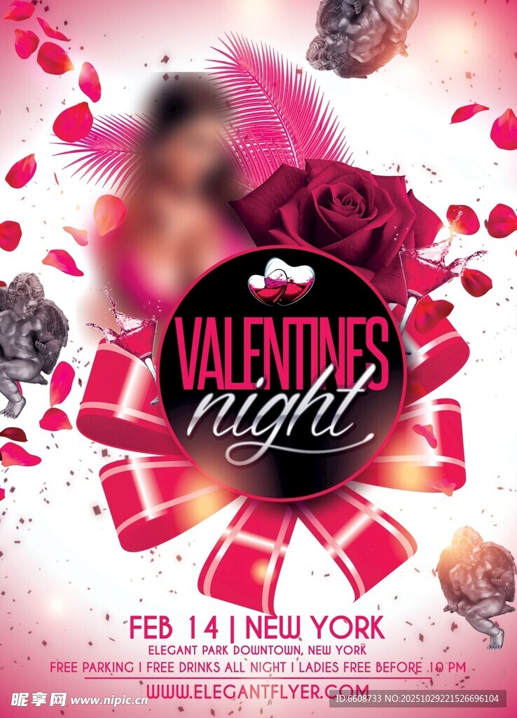 优雅水钻美甲设计