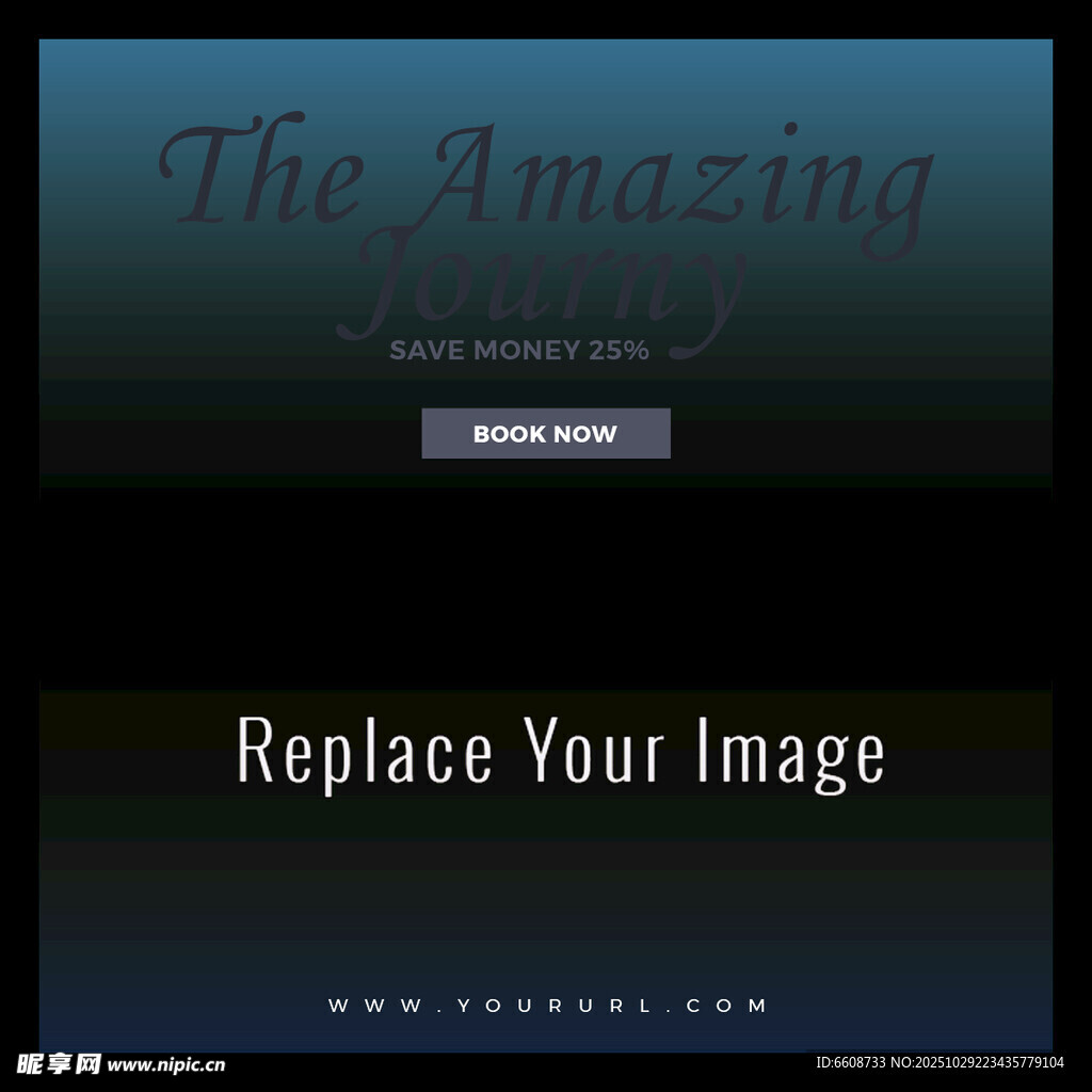 惊人视频模板替换您的图像