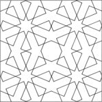 几何线条构成的简约图案