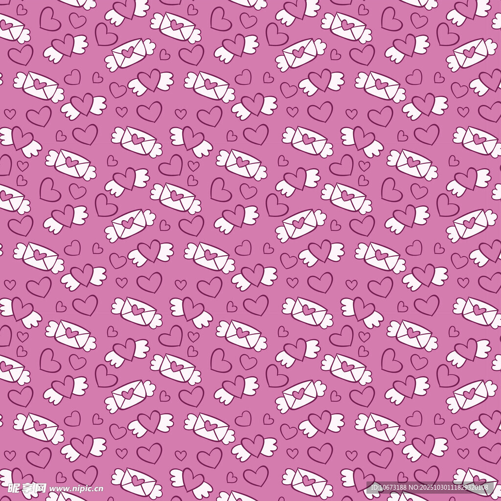 粉色卡通图案背景纹理