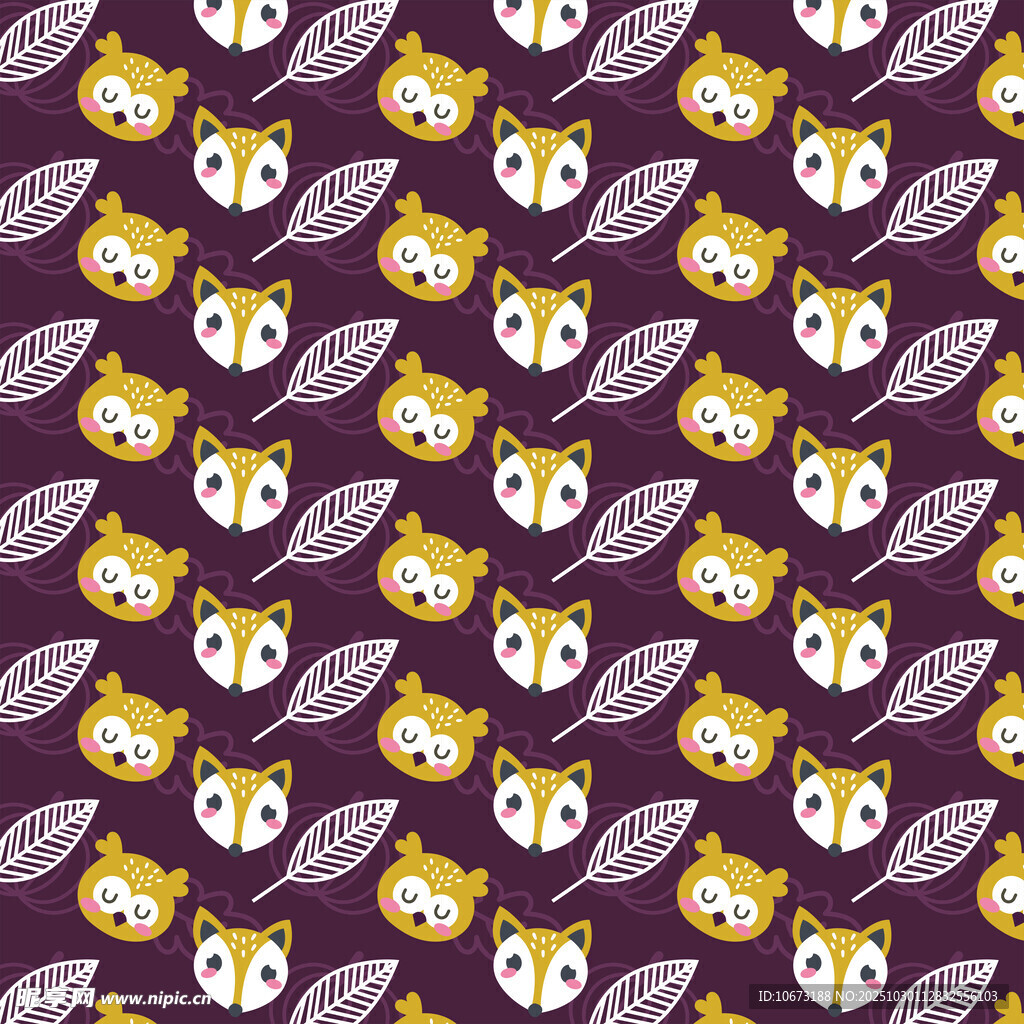 卡通蜜蜂图案背景纹理