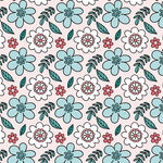 清新花卉图案背景设计