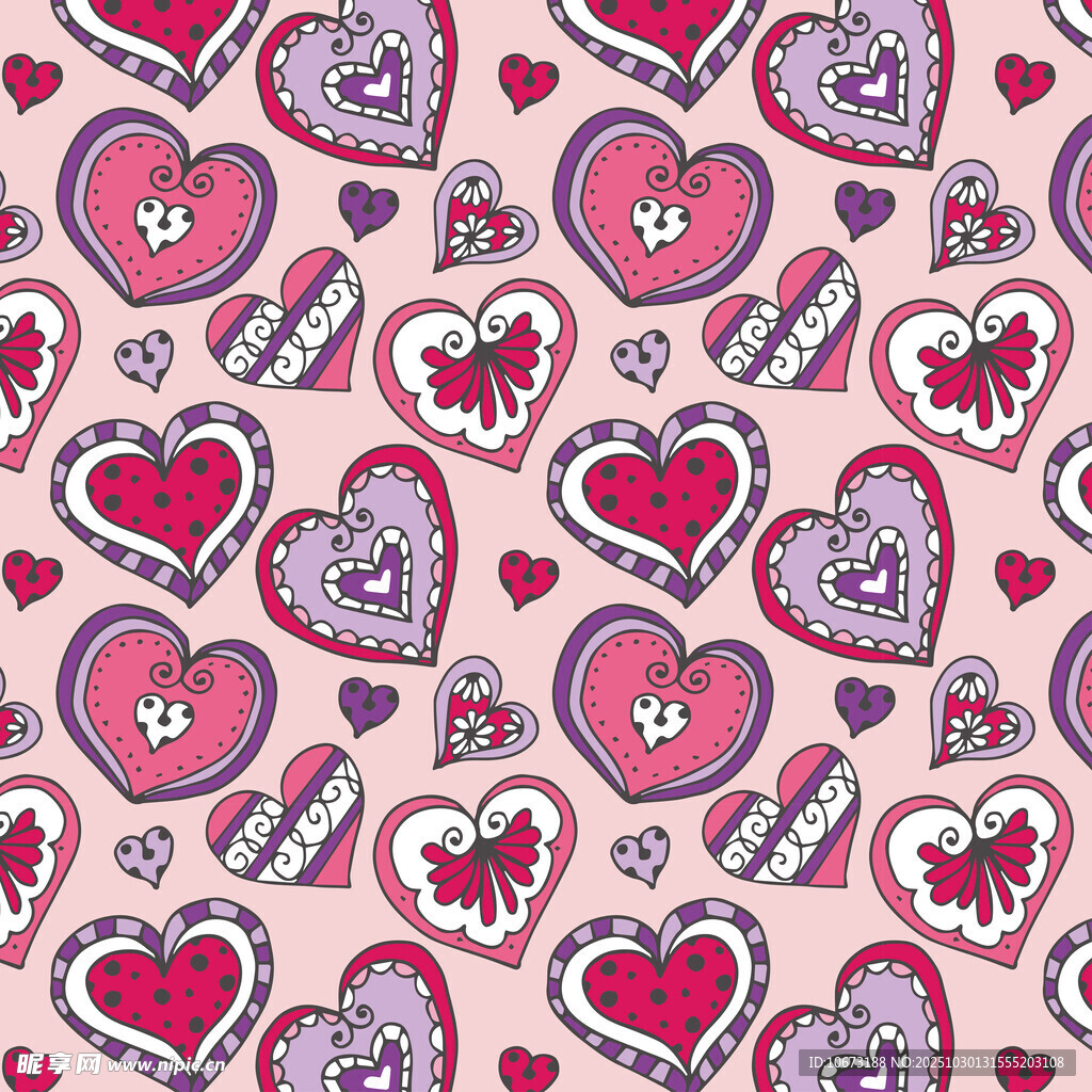 爱心图案背景
