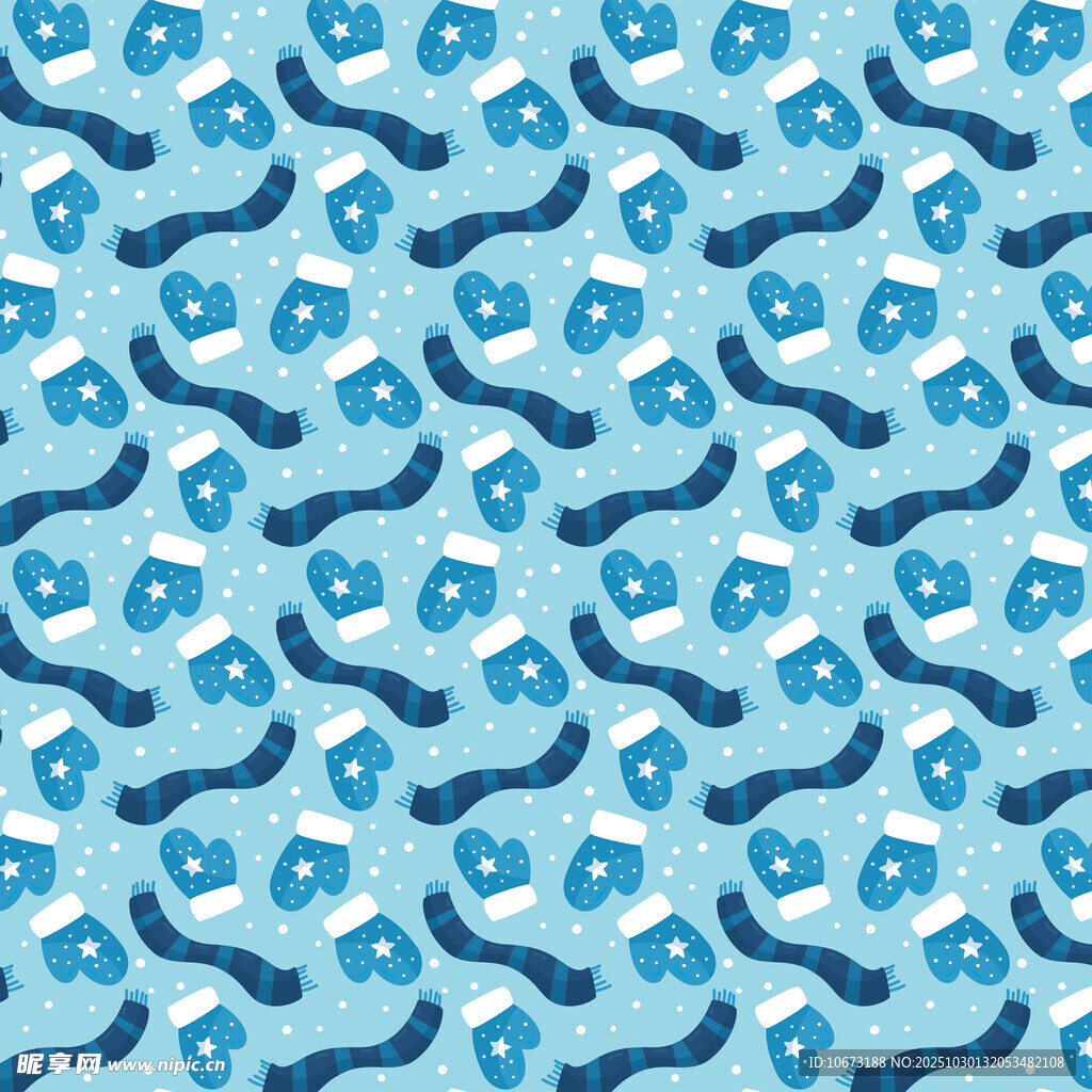 蓝色花卉藤蔓图案背景