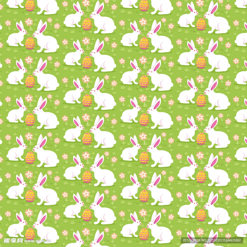 兔子胡萝卜图案背景