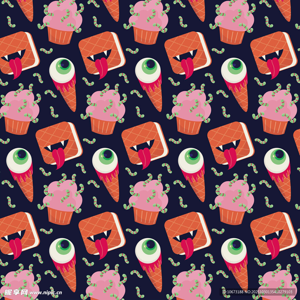 卡通趣味图案背景纹理