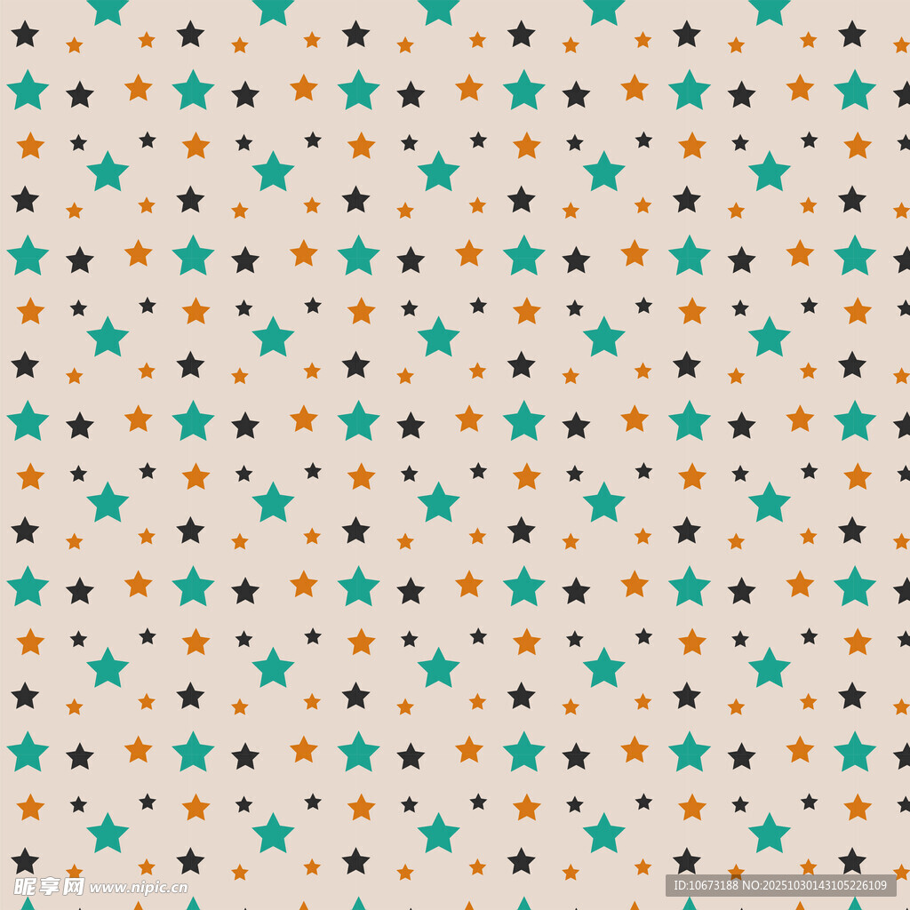 多彩星星图案背景纹理