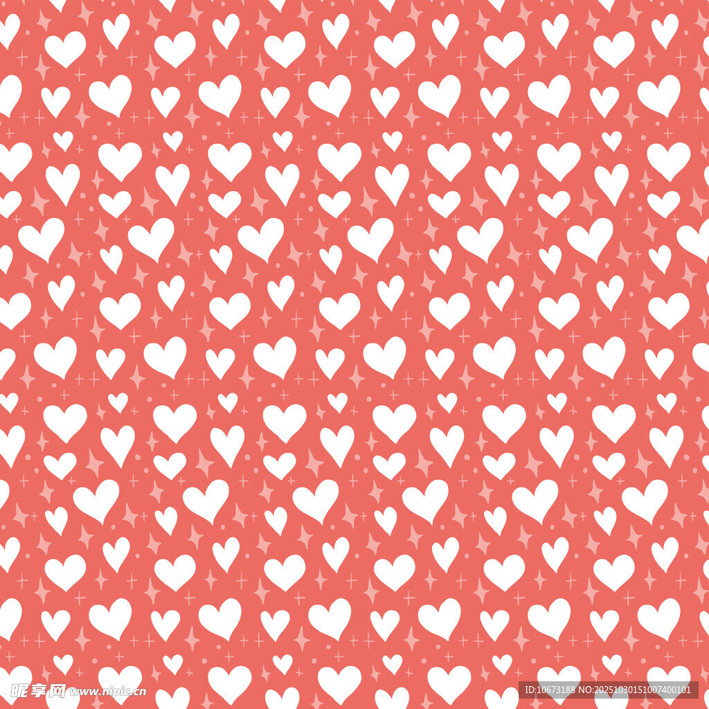 红色爱心图案背景