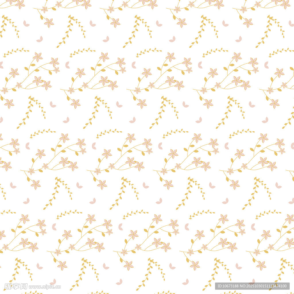 简约花卉图案背景纹理