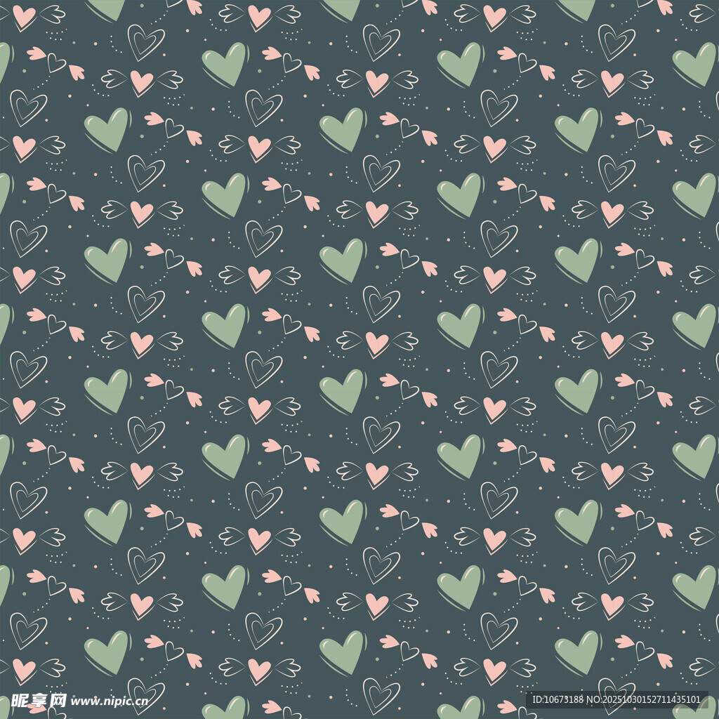 爱心图案背景纹理