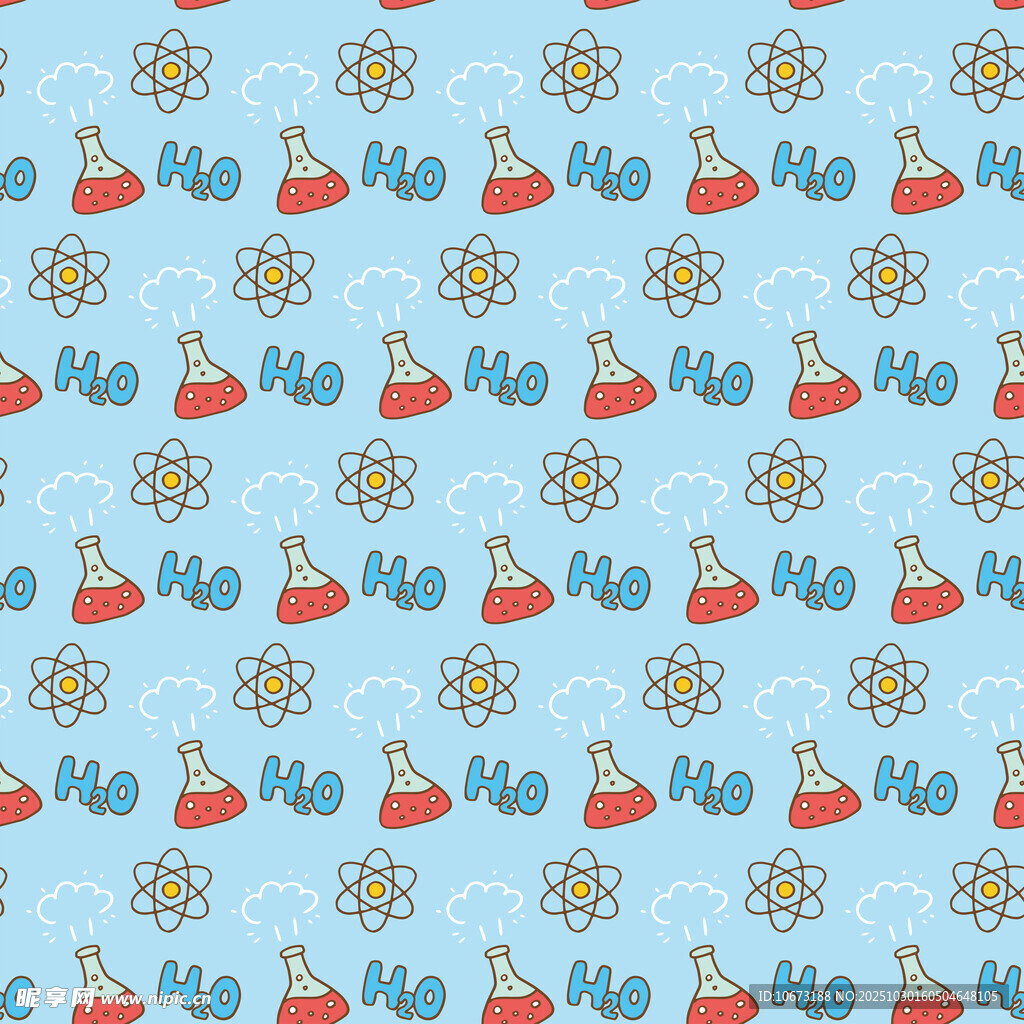 蓝色花卉图案背景纹理