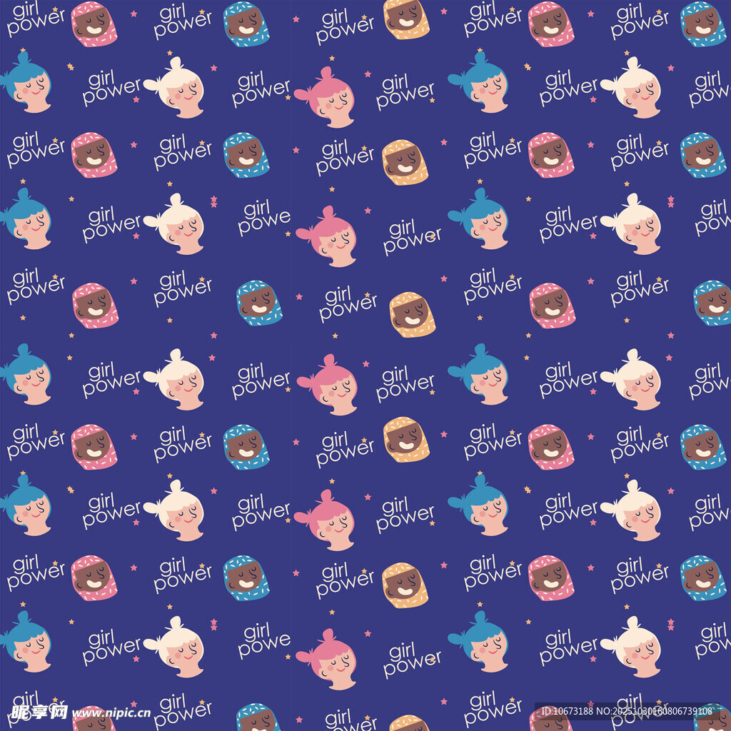 多彩卡通图案背景