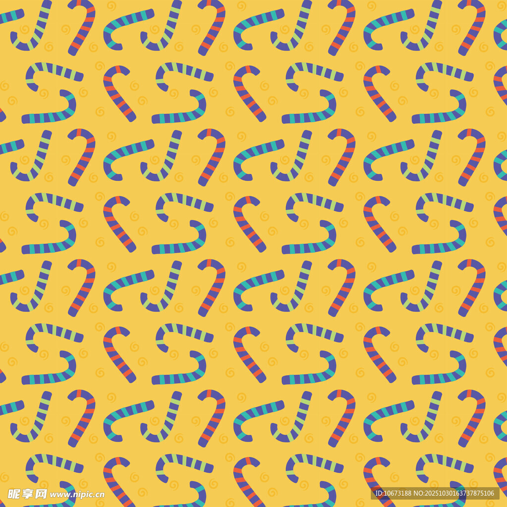 黄色背景彩色图案纹理