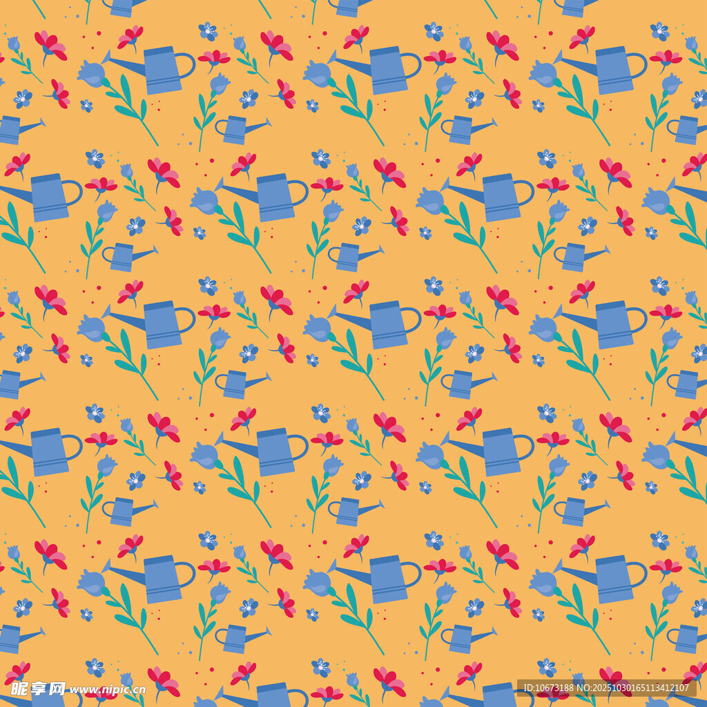 多彩花卉图案背景