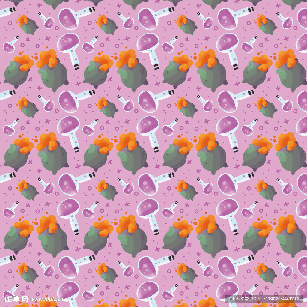 粉色花卉图案背景纹理