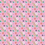 粉色花卉植物图案背景