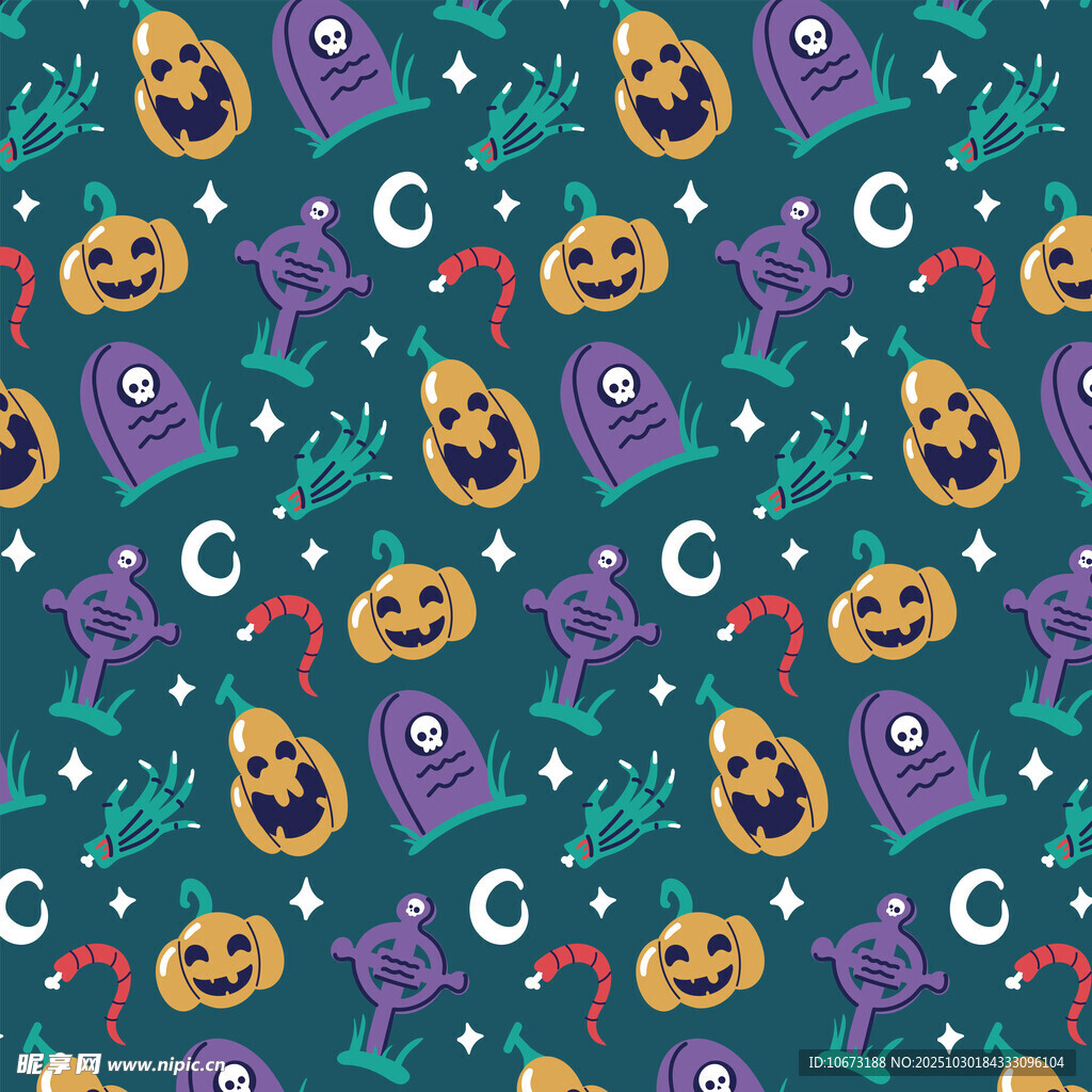 万圣节主题图案背景