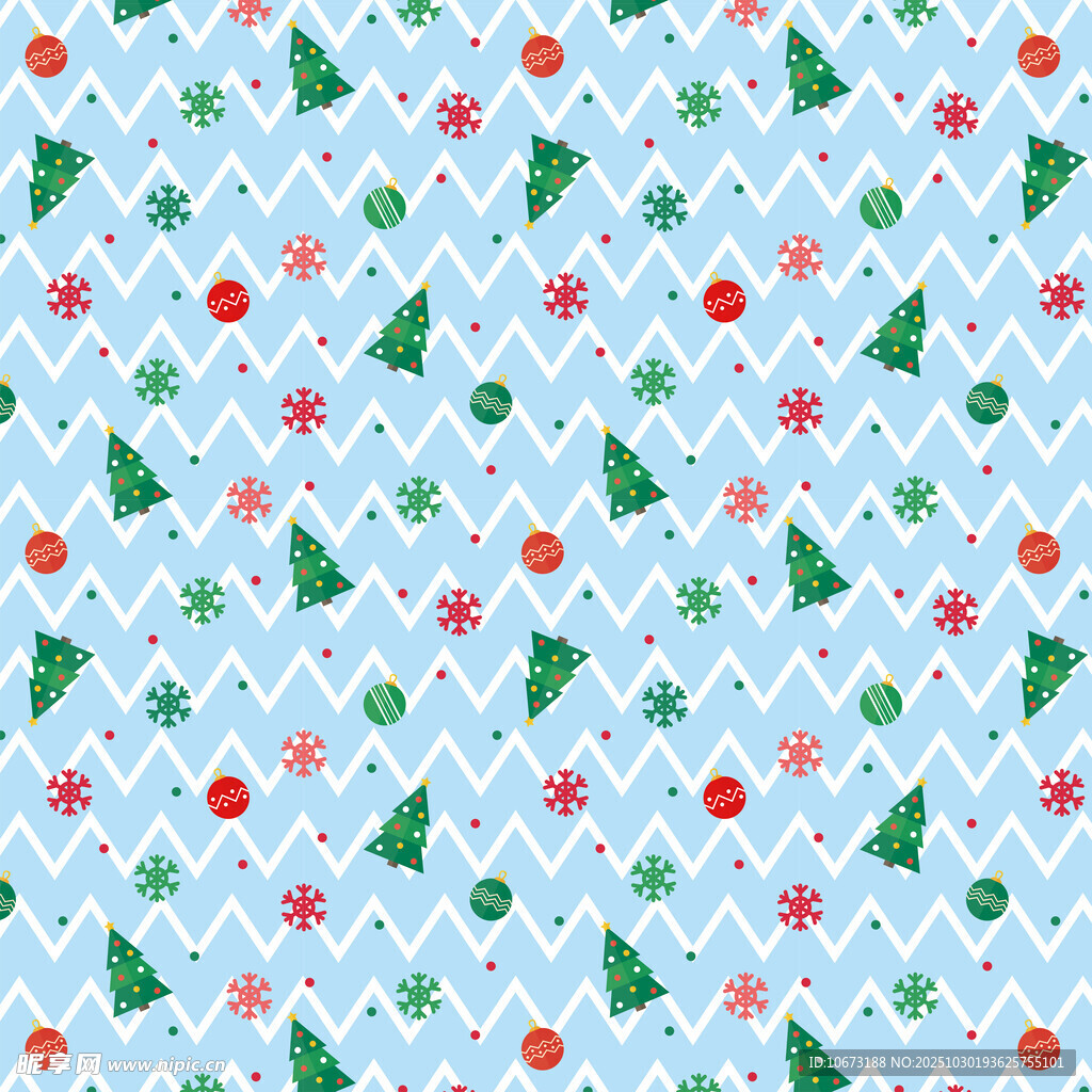 圣诞主题几何图案背景