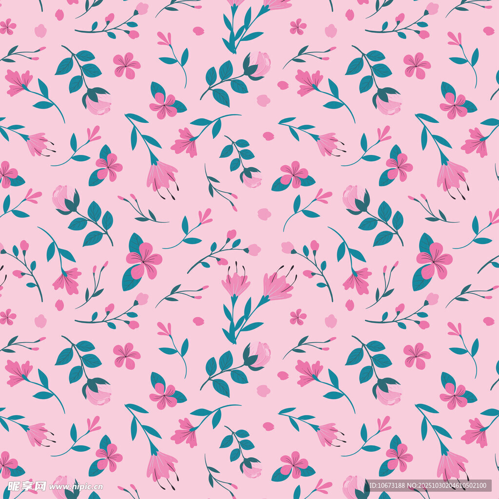 粉色花卉图案背景