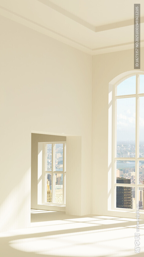 明亮简约的开阔室内空间