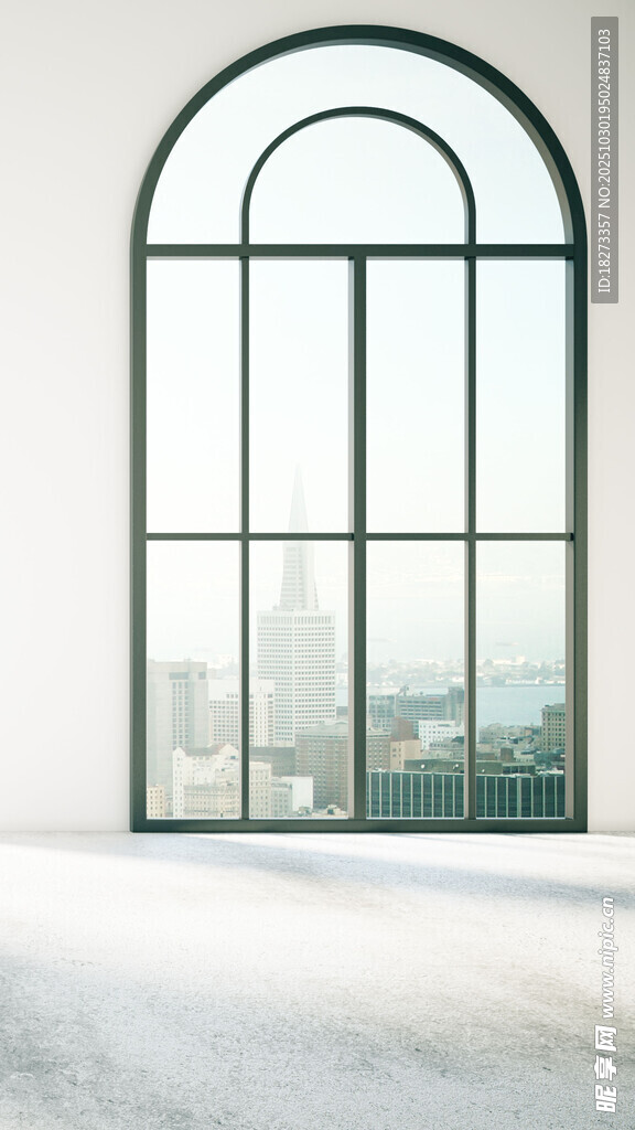 简约拱形窗