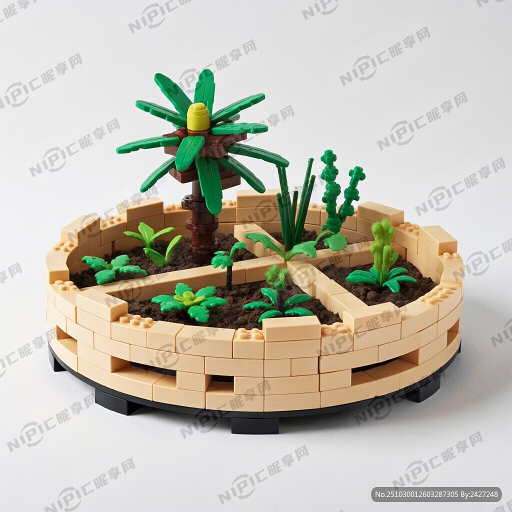 乐高搭建 圆形底板 要有创意