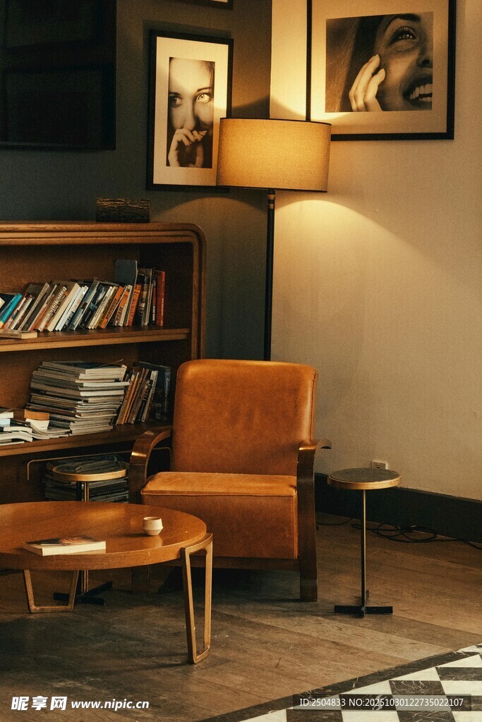 温馨舒适的 居休闲角落