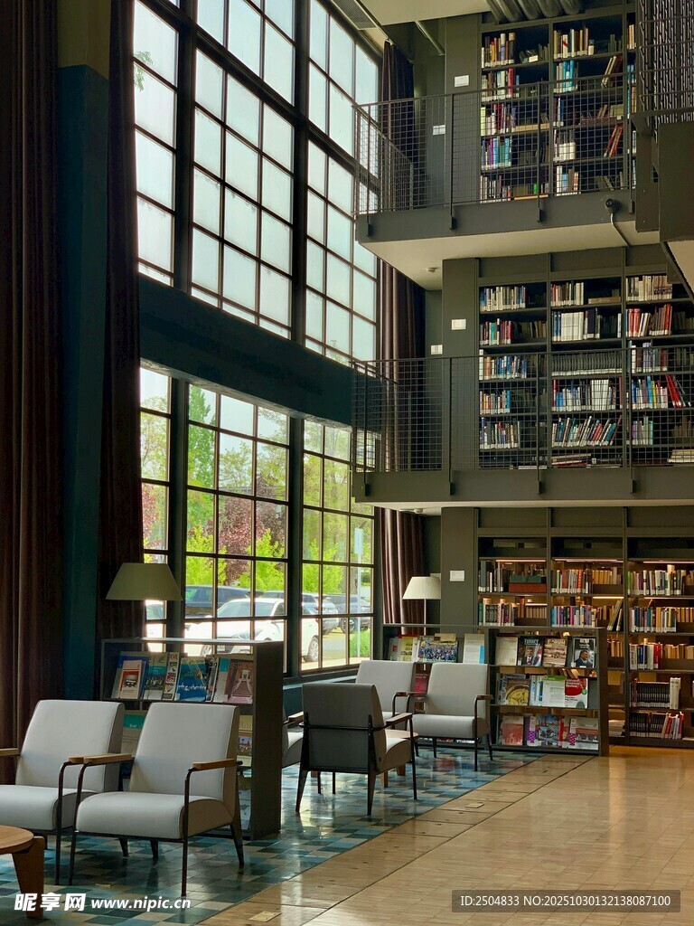 舒适图书馆内景