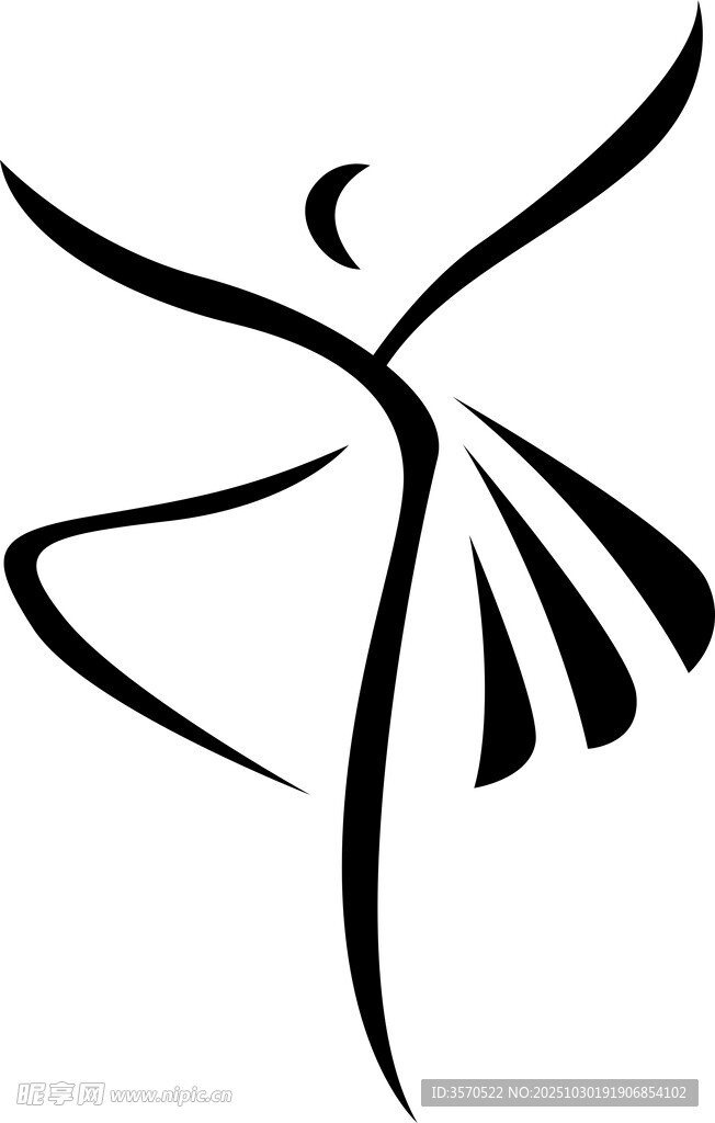 优雅芭蕾舞者艺术剪影