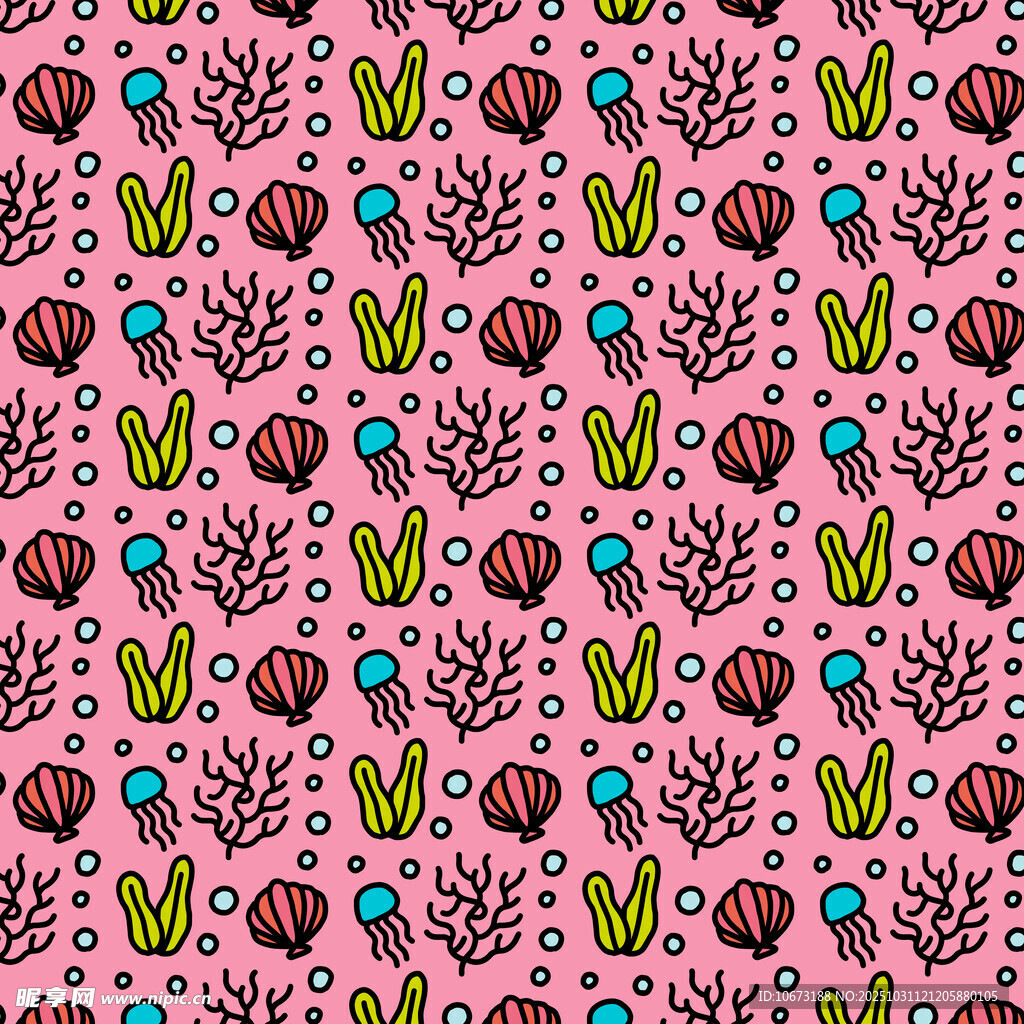 粉色仙人掌图案背景纹理