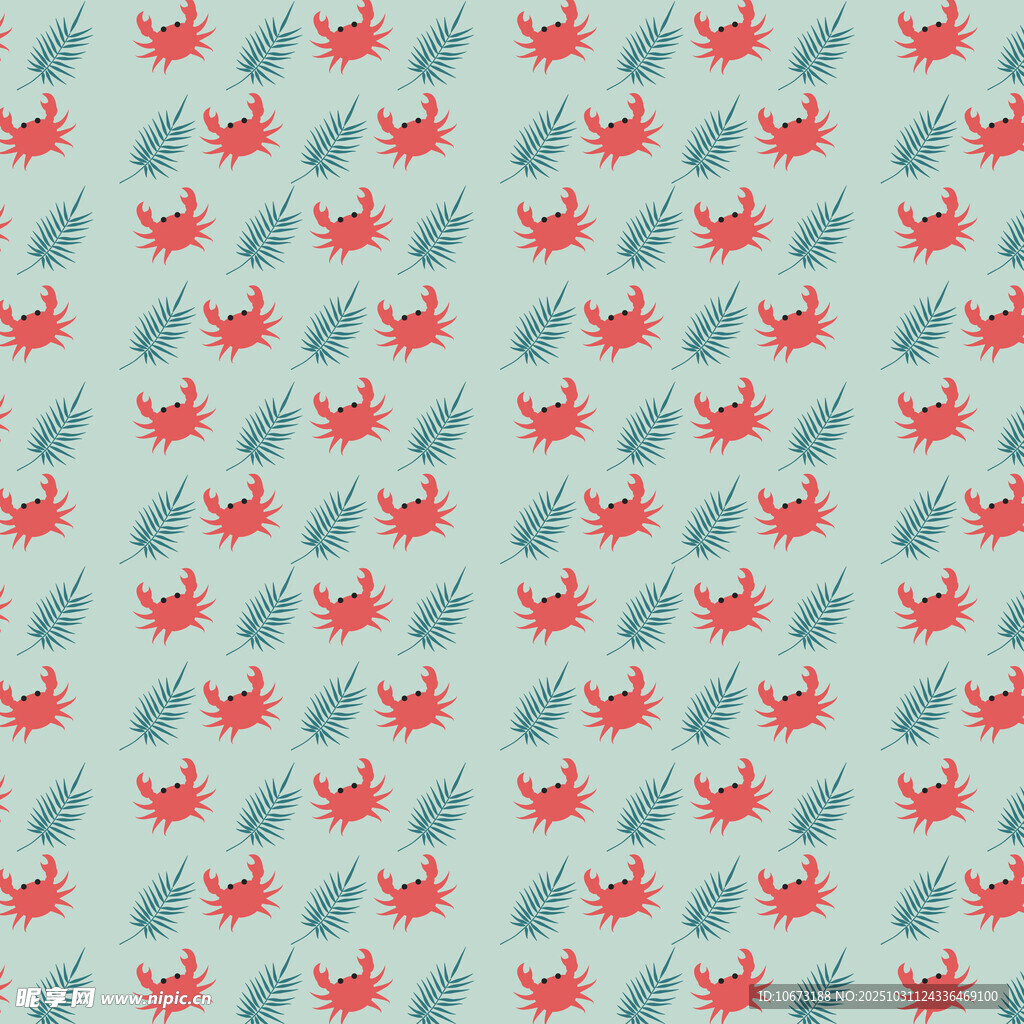 狐狸图案的清新背景纹理