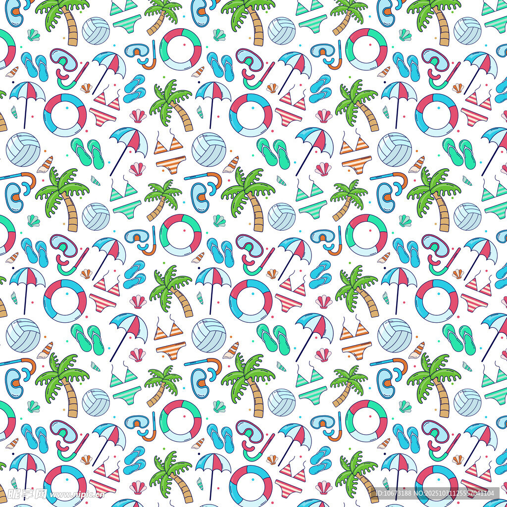 热带风情图案背景