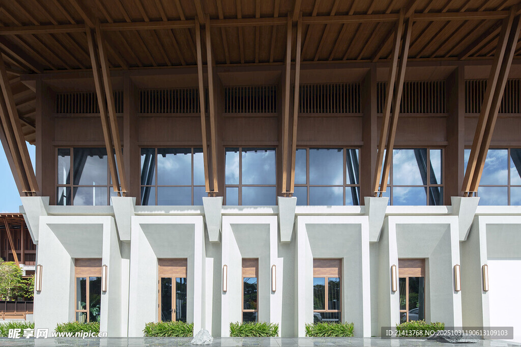 现代中式风格建筑外观