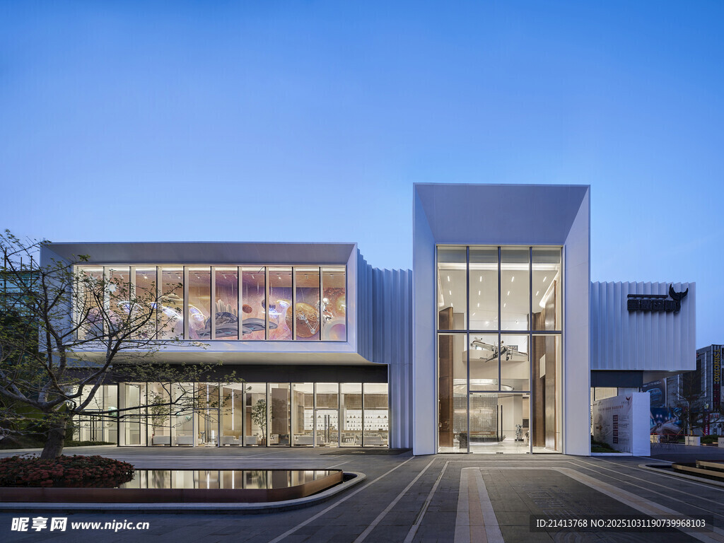 现代风格商业建筑外观