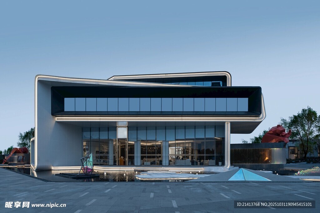 现代风格商业建筑外观