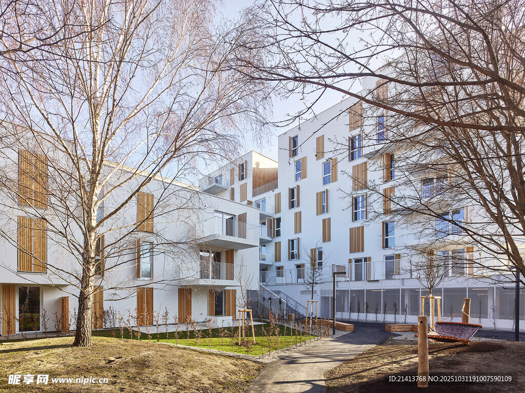 现代风格多层住宅景观