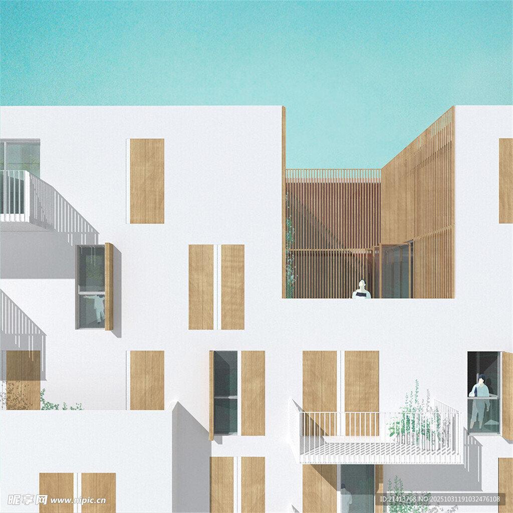 现代简约风格建筑外观