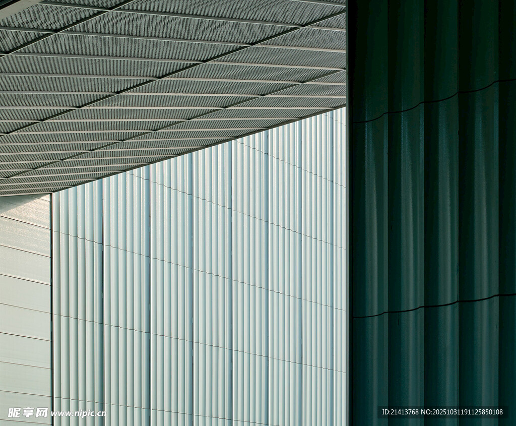 现代建筑局部特写