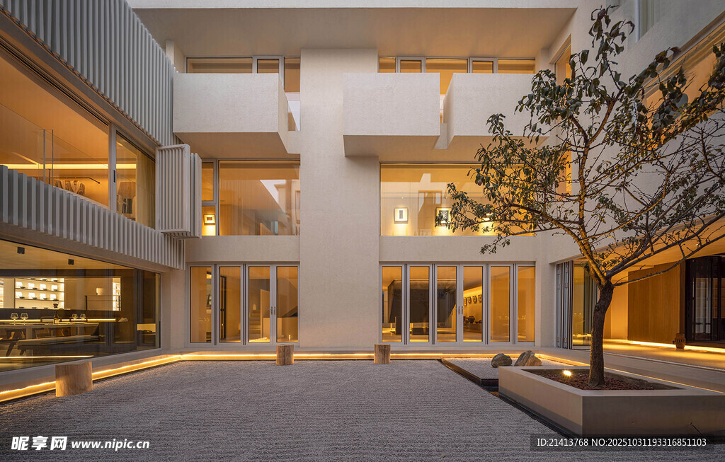 现代简约风格庭院建筑